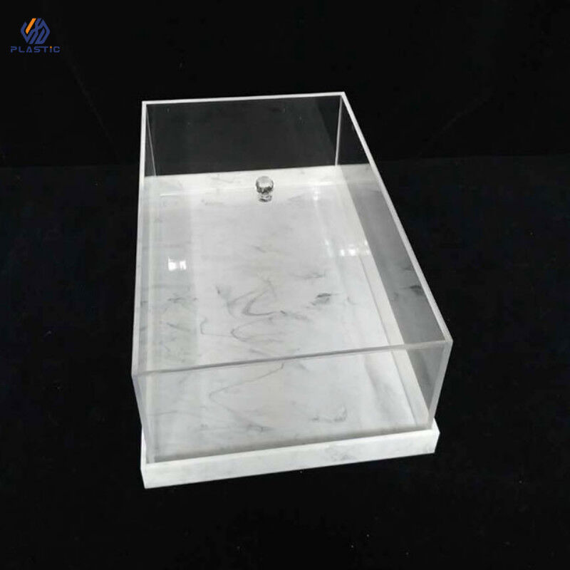 100% Virgin PMMA Transparante Acryl Display Dozen Acryl Food Display Case