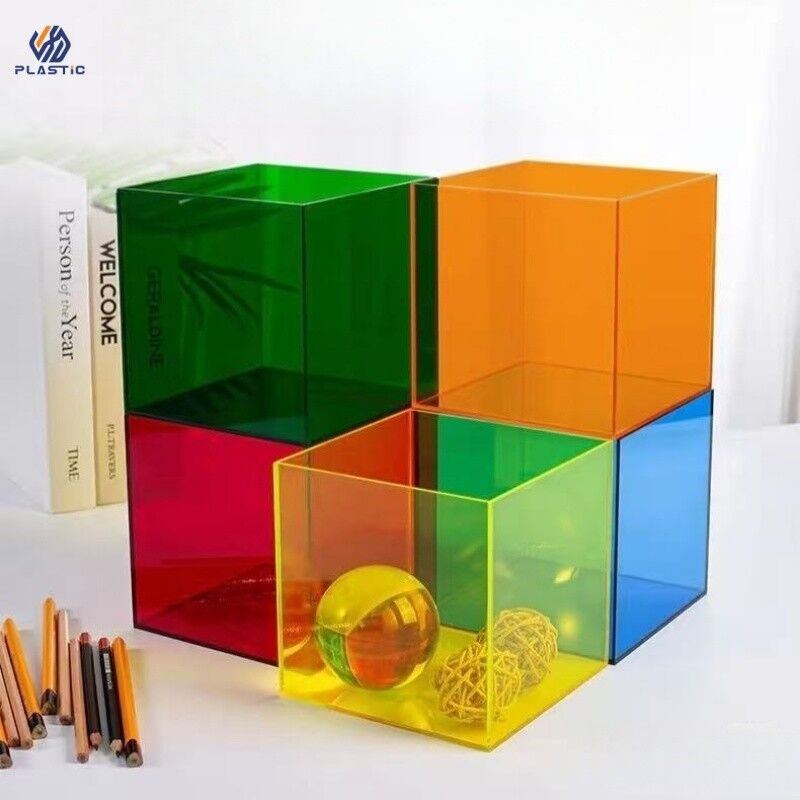 Weather Resistance Acrylic Pedestal Stand Perspex Display Stand Multi Colored