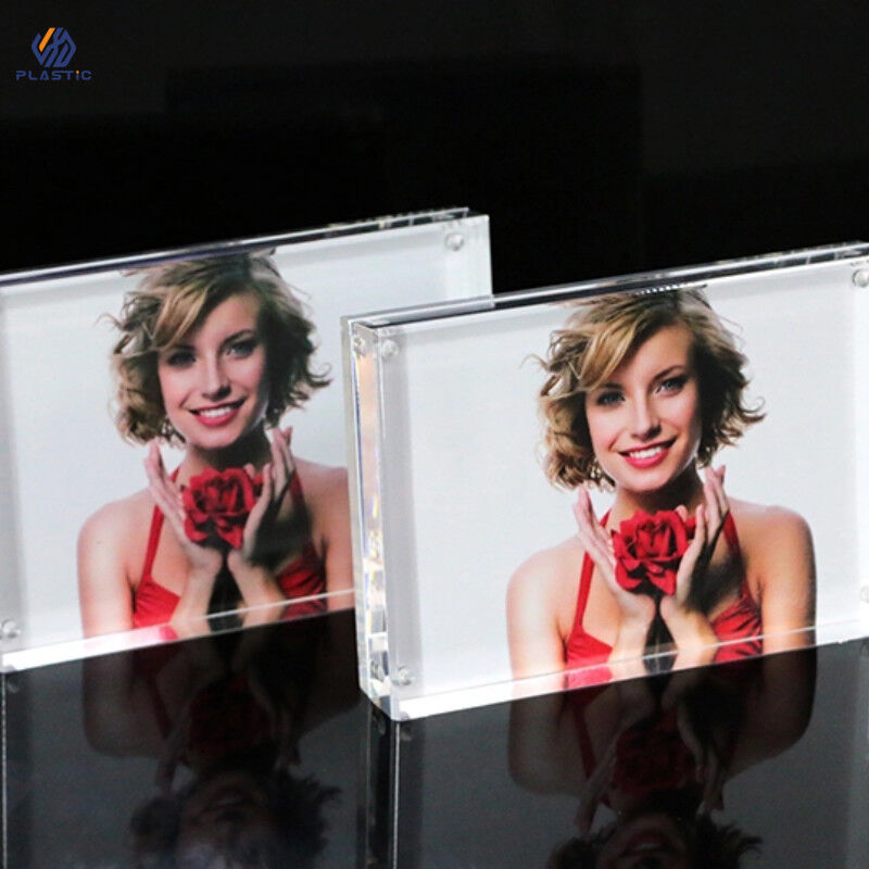 Magnetic Adsorption Acrylic Photo Frame UV Resistant For Picture Display