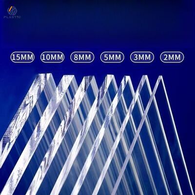 1250x2450mm Clear Acrylic Sheet High Glossy Finish Cast Production Process