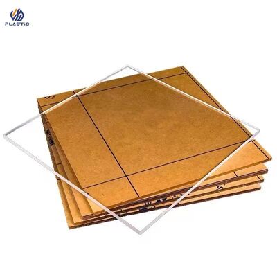 Customized Logo Transparent Acrylic Sheet Both Side Paper Film Protective