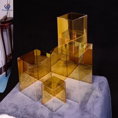 Multi Coloured Acrylic Stand Clear Acrylic Pedestal Stands Modern Luxury Style