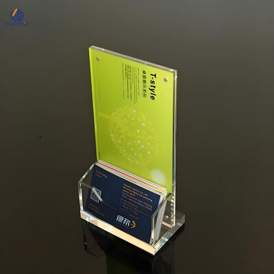 Light Duty A3 Acrylic Sign Holder Transparent Double Sided Acrylic Pos Sign Holder